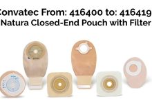 Convatec from: 416400 to: 416419 - Natura Closed End Pouch with Filter