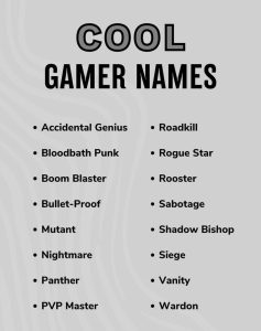 Game Names