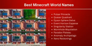  Minecraft World Names