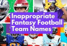 Inappropriate Fantasy Football Team Names