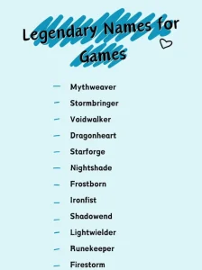 Best Nicknames For Games