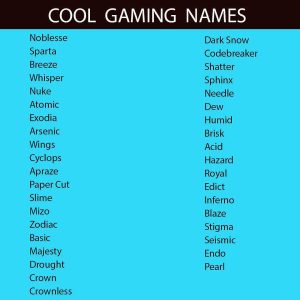 Best Nicknames For Games