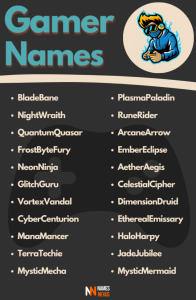 Gaming Nicknames 