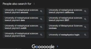 University of Metaphysical Sciences Lawsuit Update